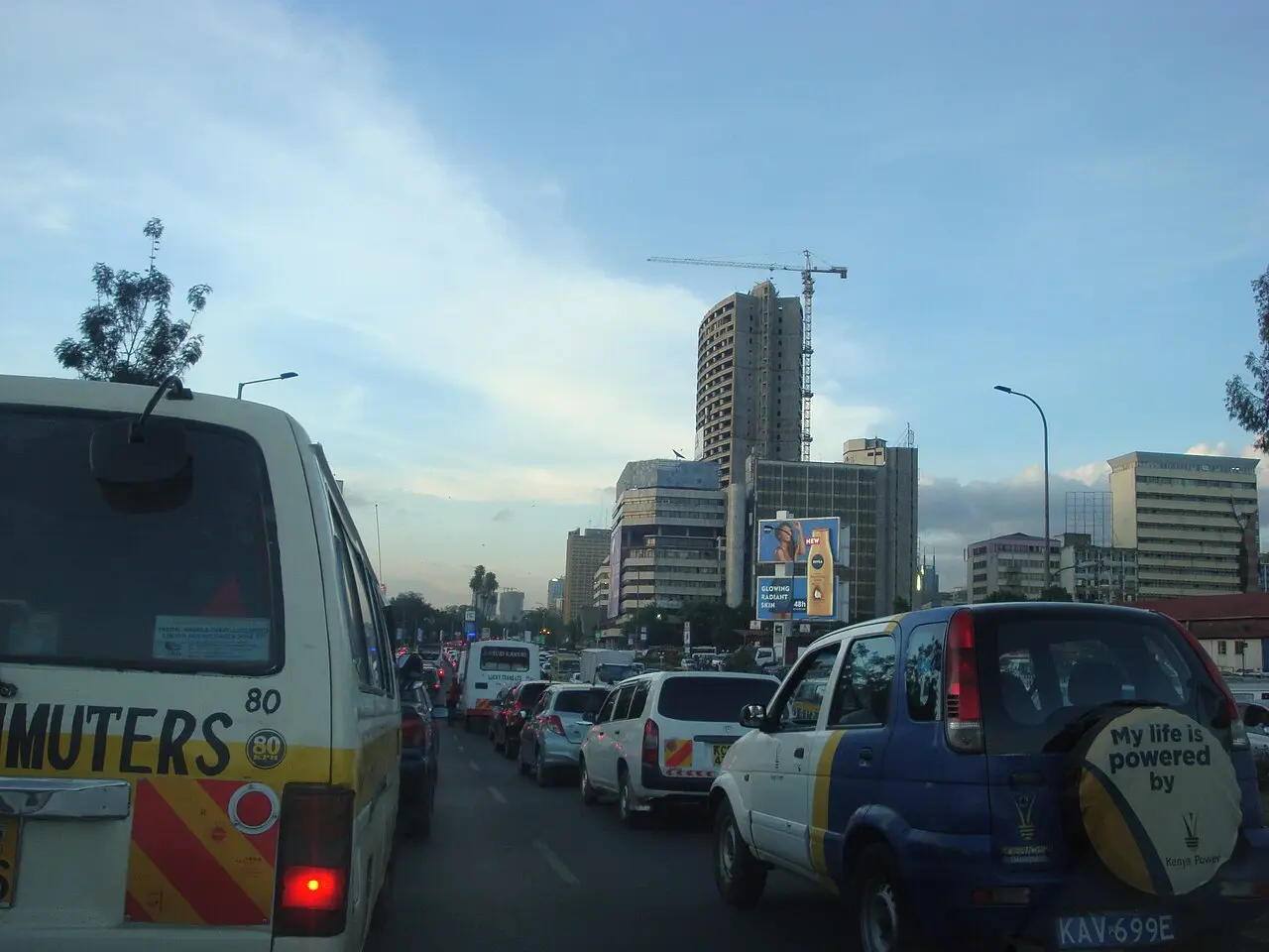 Nairobi Old Town Circuit — a 1.05 km walking route along real pedestrian paths