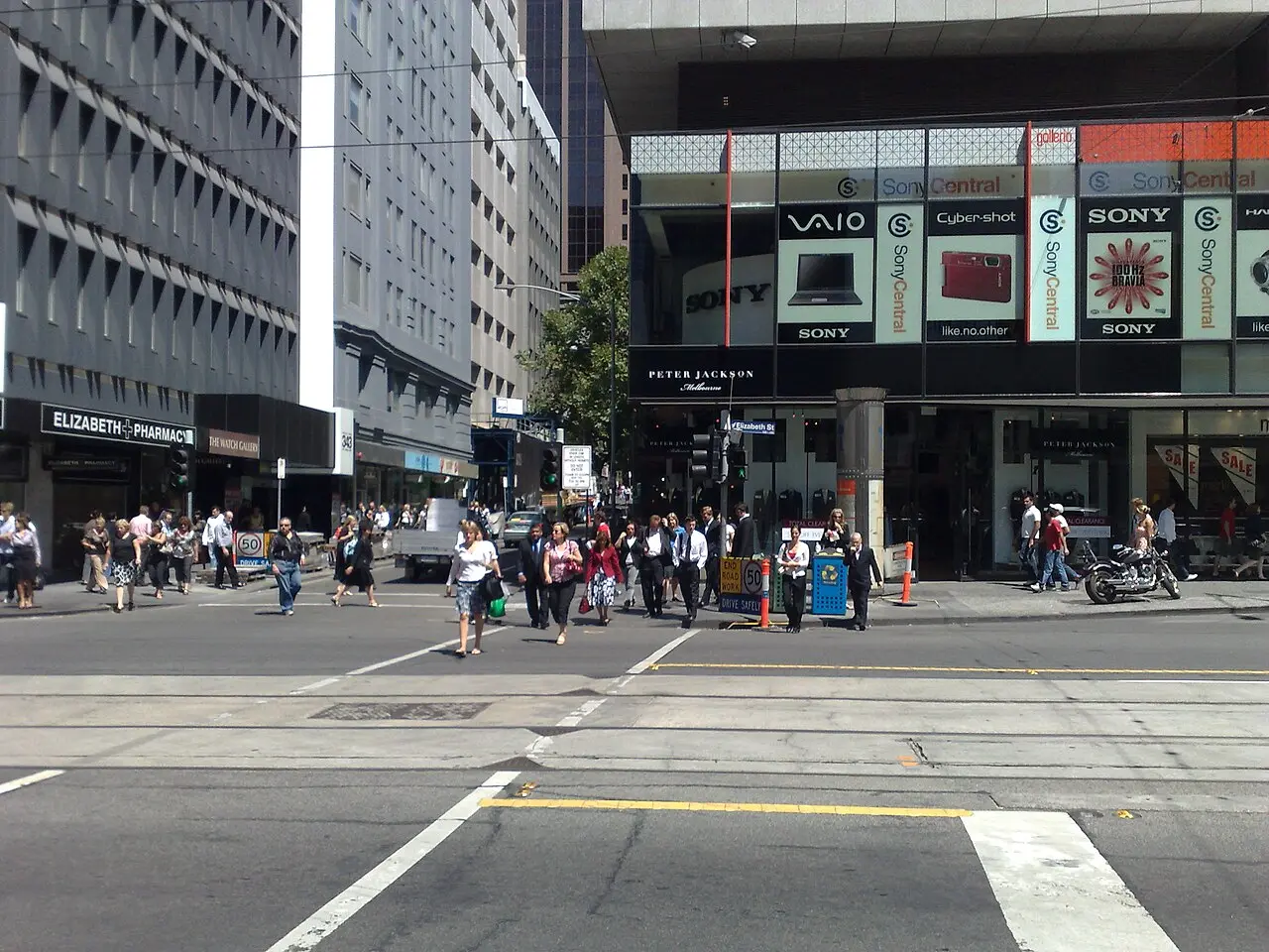 Melbourne Old Town Circuit — a 1.99 km walking route along real pedestrian paths