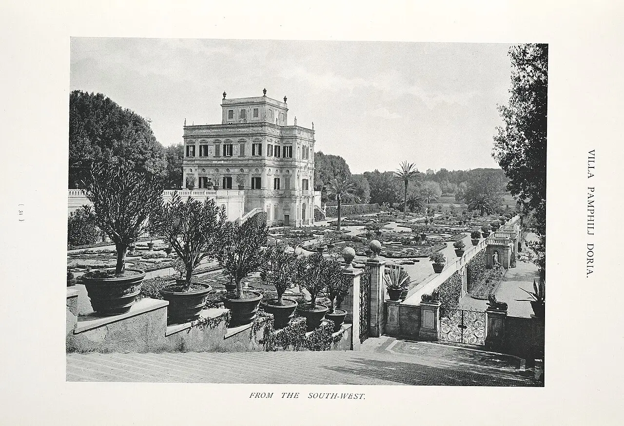 Villa Doria Pamphilj Full Loop — a 6.33 km walking route along real pedestrian paths